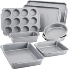 Farberware Nonstick Bakeware Set with Cooling Rack for Baking, 10-Piece
