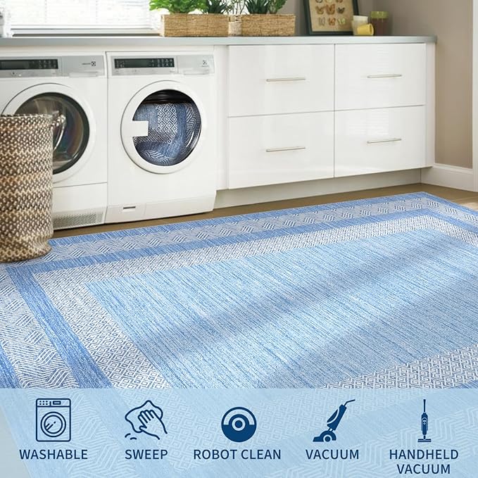 GarveeHome Small Bedroom Area Rug 3x5 Bordered Area Rug - Image 7