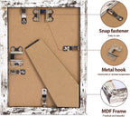 Fixwal 5x7 Picture Frames Set of 5 with Tempered Glass, MDF, Multicolor