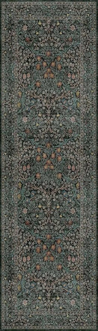 Dark Green 3x10 ft Extra Long Wide Runner Rug - Image 7