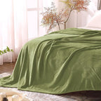 BEDELITE Fleece Blanket Sage Green Throw Blanket - Image 5
