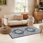 2x4 Non-Slip Entryway Area Rugs: Washable Stain Resistant Kitchen Carpet - Image 2