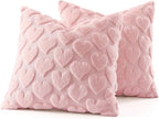 decorUhome Valentine’s Day Soft Plush Throw Pillow Covers 18x18 Inch Set of 2 - Image 5