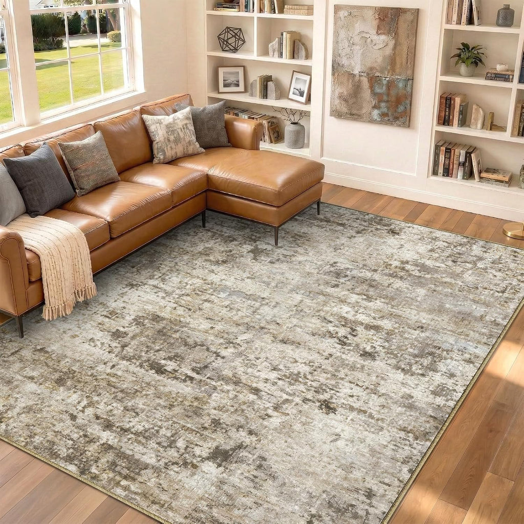 6x9 Area Rugs Washable Modern Abstract Living Room Bedroom Rug