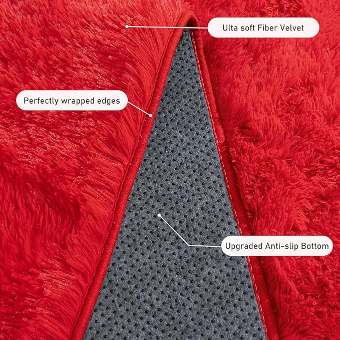Rugs for Living Room 9x12, Soft Shaggy Modern Shag Area Rug for Bedroom - Image 5