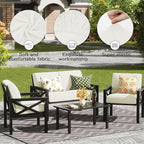 8Pcs Outdoor Cushion Covers, Patio Cushion Covers, Stretch Elastic Slipcovers - Image 4