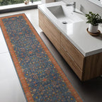 Hazo Haus Navy Blue Washable Hallway Runner Rug 2x10 Non Slip Rugs - Image 8