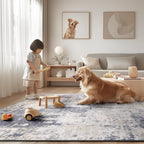 Washable Area Rugs Square 8ft Non-Slip Modern Abstract Soft - Image 6