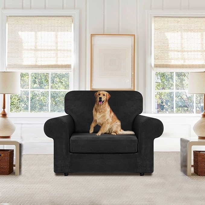 WEERRW Velvet Stretch Chair Sofa Slipcover - Image 2