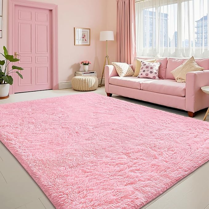 OLANLY Area Rugs for Living Room Bedroom, Machine Washable 4x5.9 ft Soft Fluffy - Image 7