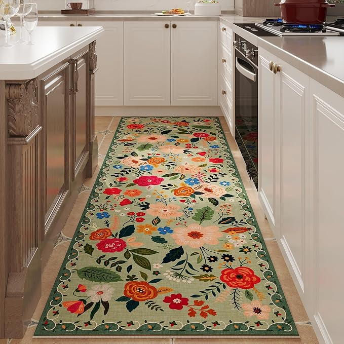 Rugcomf Runner Rug for Hallways Kitchen Rug Non Slip 2'x 6' Washable Rugs - Image 2