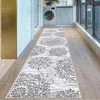 HEBE Hallway Runner Rug 2'8''x12' Washable Vintage Distressed Area Rugs Non - Image 8