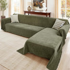 Sectional Couch Covers, 2 Pieces Washable L Shaped Couch Covers Sofa Blanket by Unknown