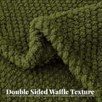 Whale Flotilla Twin Size Fuzzy Fleece Blanket, Fluffy Warm Soft Jacquard Bed - Image 6