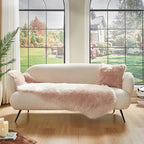 AMTOVO Faux Sheepskin Rug, 2 x 6 ft Faux Fur Rug - Image 3
