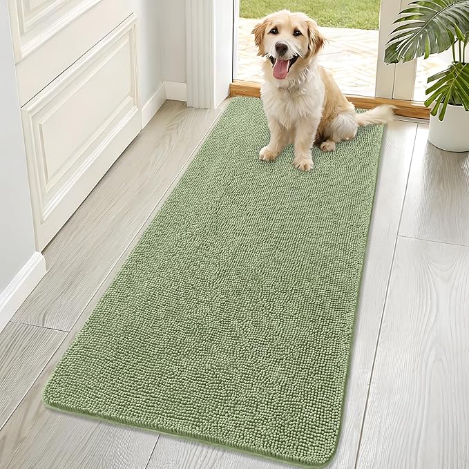 OLANLY Dog Door Mat for Muddy Paws 70x32, Absorbs Moisture and Dirt, Absorbent by OLANLY