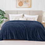 BEDELITE Fleece Blanket King Size – 3D Ribbed Jacquard Soft and Warm Decorative - Image 2