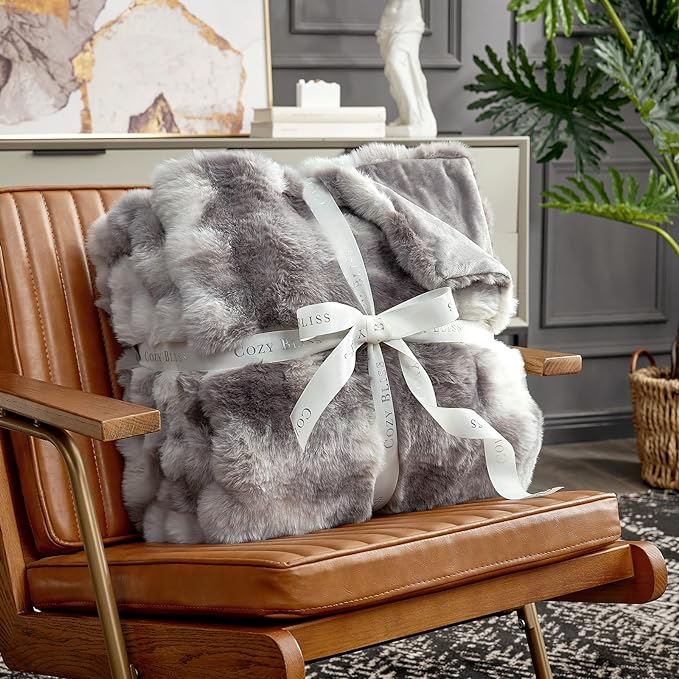 Cozy Bliss Faux Fur Throw Blanket - Image 3