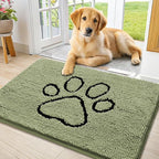Smiry Dog Door Mat for Muddy Paws, Absorbent Dirt Trapper Non Slip Quick Dry by Smiry