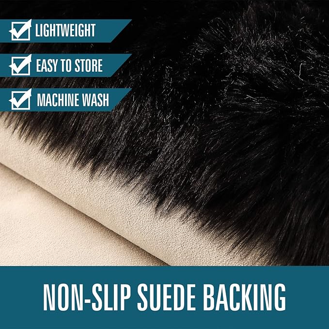 LOCHAS Soft Fluffy Faux Fur Rugs - Image 4