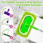 Reusable Microfiber Chenille Mop Pads Compatible with Swiffer Sweeper Mop
