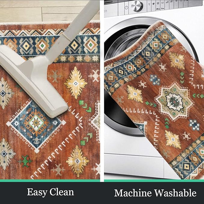 HEBE Boho Kitchen Rug Sets 3 Piece - Image 4