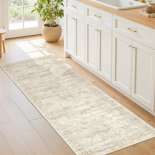 2x5 Rug Runner Washable for Entryway, Soft Bathroom Rugs by Restydon