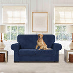 WEERRW Velvet Couch Covers for 2 Cushion Couch Sofa - Image 2