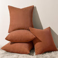Topfinel Decorative Rust Throw Pillow Covers Cushion Cases by Topfinel