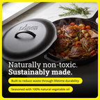 Lodge Pre-Seasoned Cast Iron Lid, Replacement Skillet Cover, 12 Inches