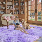 Rugs for Living Room 6x9, Alfombras para Salas Shag Large Plush Soft Area Rug - Image 3
