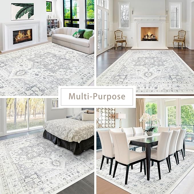 Area Rug 8x10 Washable Area Rugs - Image 4