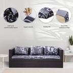 8Pcs Stretch Patio Cushion Covers, Outdoor Couch Covers Replacement, Outdoor - Image 3