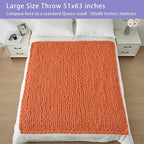 Bigacogo Chunky Knit Throw Blanket - Image 5