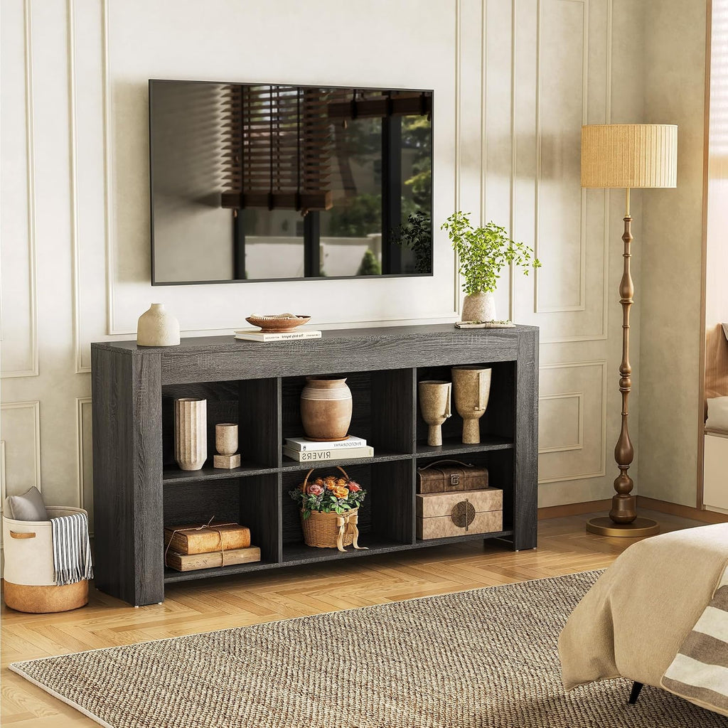 LITTLE TREE TV Stand with Storage Cubes for TV up to 65" in the Living Room