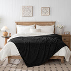 50x70 Inch Black Throw Blanket - Image 5