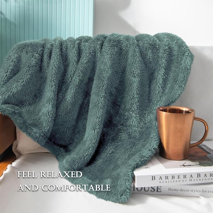 Exclusivo Mezcla Plush Fuzzy Fleece Bed Blanket King Size, Super Soft, Fluffy - Image 6