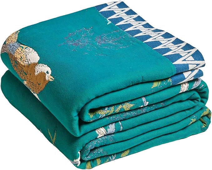 MSGKV The Boho Layer: 60"x80" Cotton Throw Blanket – Full Size by MSGKVHomeTextiles