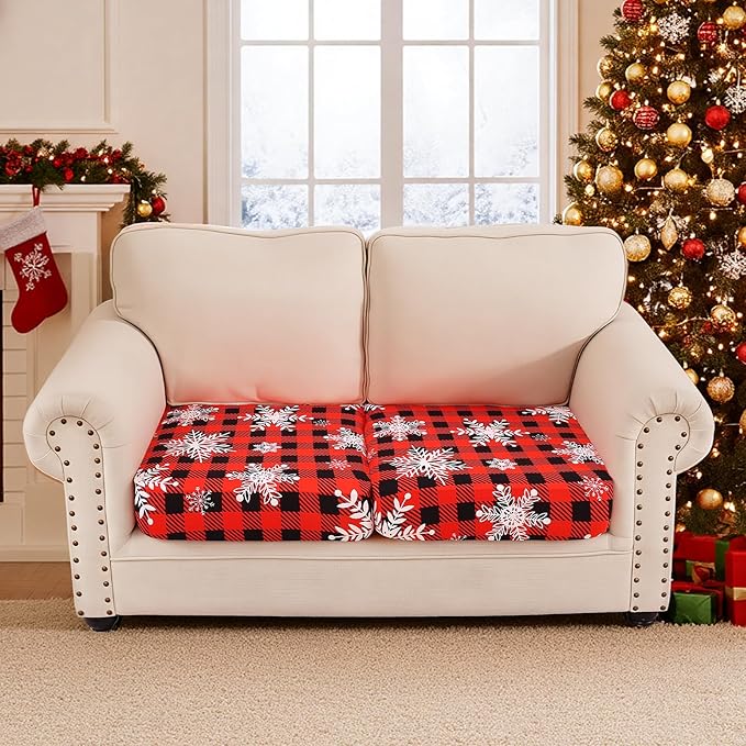 Smiry Printed Couch Cushion Covers, Stretch Soft Couch Covers - Image 5