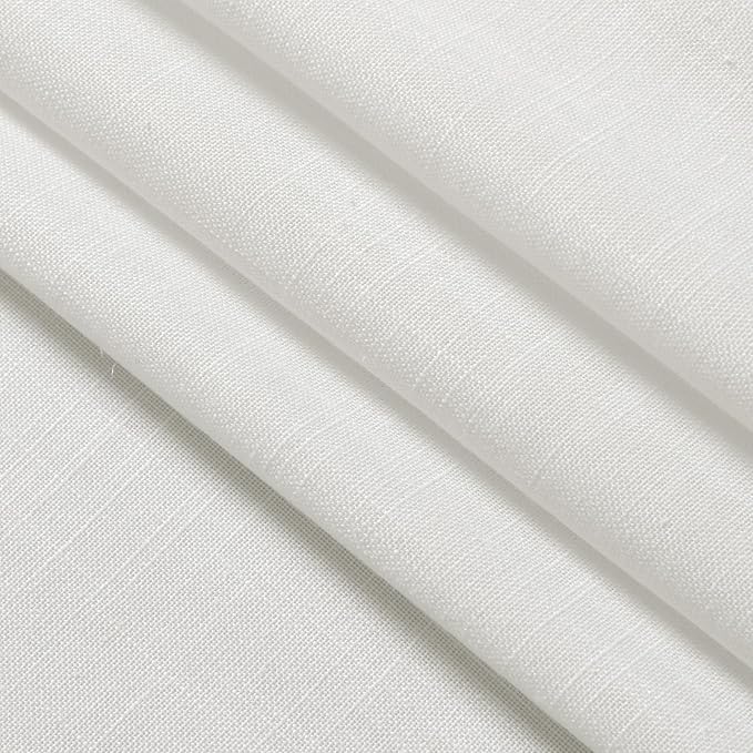 Off White Linen Curtains 80 inches Long - Image 6