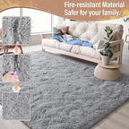 LOCHAS Ultra Soft Indoor Modern Area Rugs Fluffy Living Room Carpets - Image 3
