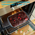 NUTRIUPS 9x13 Glass Baking Dish for Oven