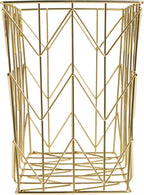 U Brands Hanging File Desk Organizer, Wire Metal, Gold Finish, 8.5" x 11'
