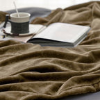 Bedsure GentleSoft Fleece Blankets Queen Size Camel - Image 5