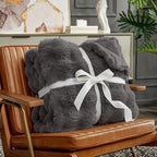 Cozy Bliss Faux Fur Bubble Throw - Image 4