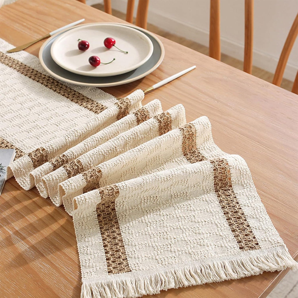 Niviy Boho Table Runner for Fall Thanksgiving Home Decor 12 x 72 Inches