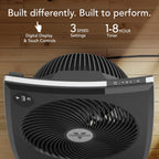 Vornado 279TR Whole Room Circulator with Remote, 1-8 Hour Timer, LED Display, Adjustable Tilt, Black