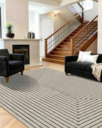 Latte&Fog 8x10 Area Rugs for Living Room, Large Beige Modern Abstract Washable - Image 2