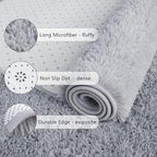 Chicrug Soft Runner Rugs for Bedroom Living Room Plush Fluffy Rug 2x6 Feet - Image 3