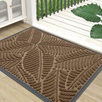 Colorxy Waterproof Doormat, Sturdy Natural Rubber Front Indoor Mat, Non Slip by Colorxy
